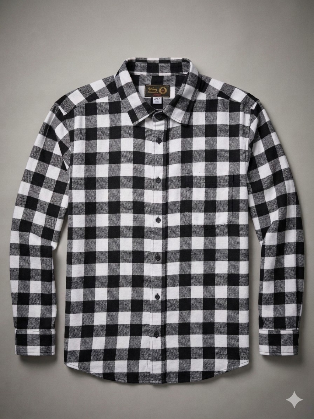 Plaid Victory Sportswear - Classic Fit Black & White Men's Size 2XLT